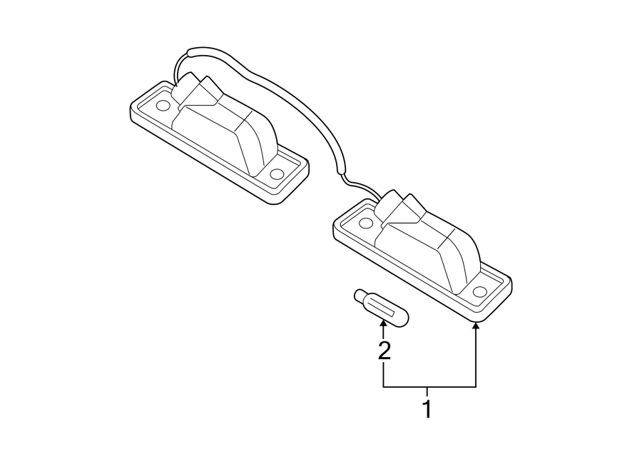 Diagram REAR LAMPS. LICENSE LAMPS. for your 2020 Chevrolet Spark 1.4L Ecotec M/T LT Hatchback 