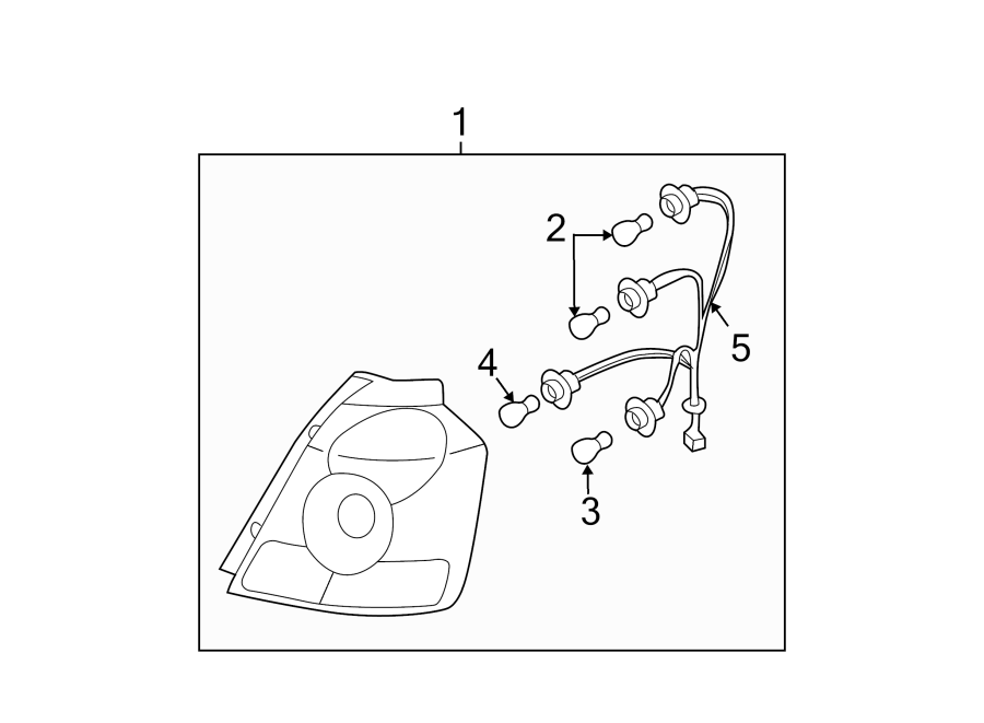 Diagram REAR LAMPS. TAIL LAMPS. for your 2005 Chevrolet Monte Carlo   