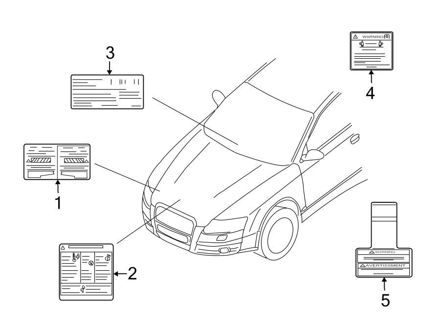 Diagram INFORMATION LABELS. for your 1999 Chevrolet Silverado   