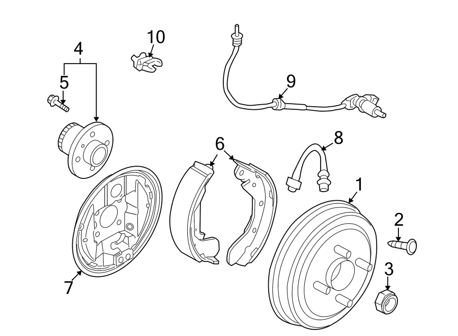 Diagram REAR SUSPENSION. BRAKE COMPONENTS. for your 2023 Chevrolet Camaro 6.2L V8 A/T SS Convertible 