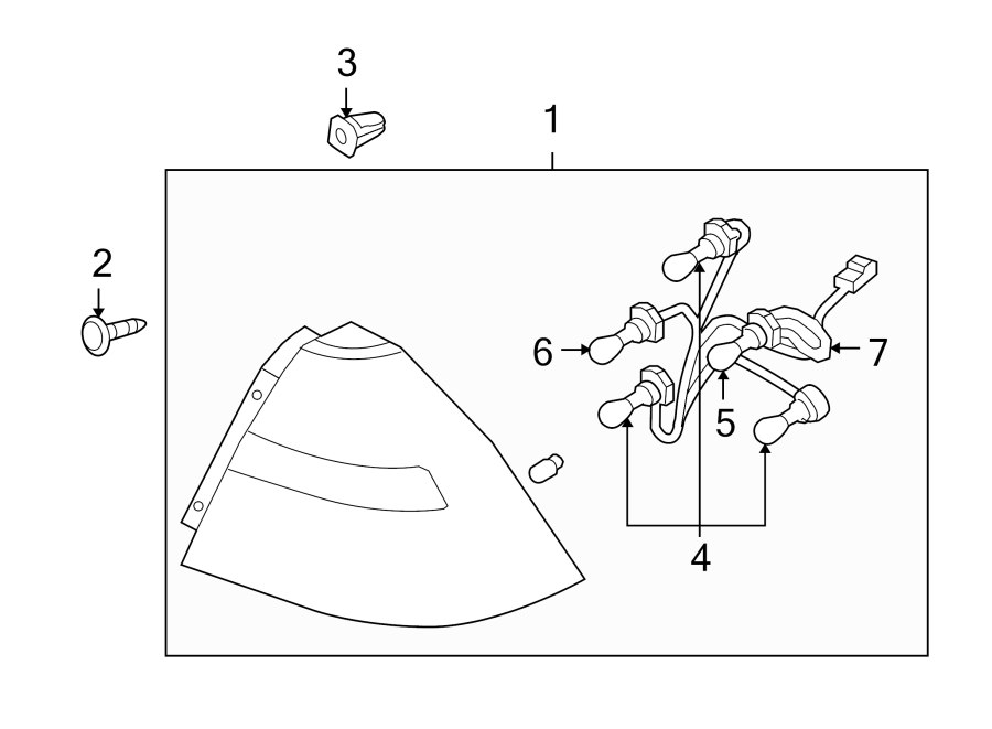 Diagram REAR LAMPS. TAIL LAMPS. for your 2012 Chevrolet Express 2500   