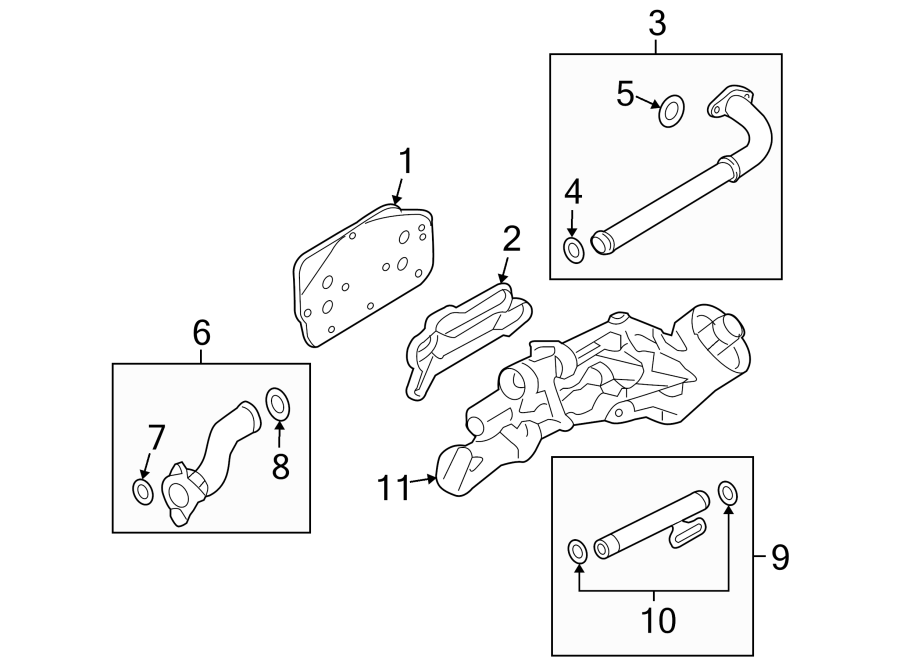 Diagram OIL COOLER. for your 2010 Chevrolet Equinox   