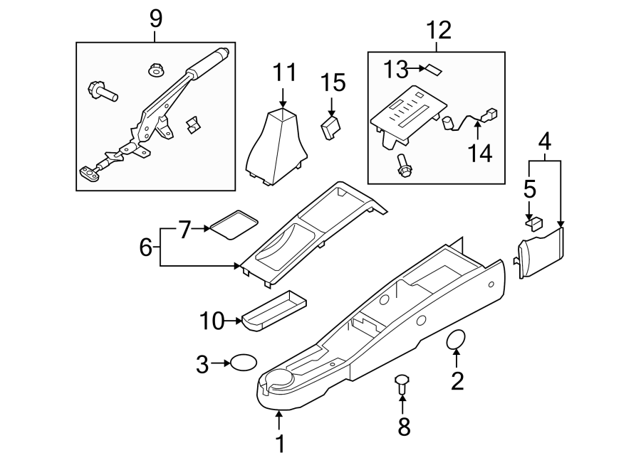 Diagram CONSOLE. for your 2021 Chevrolet Spark 1.4L Ecotec M/T LT Hatchback 