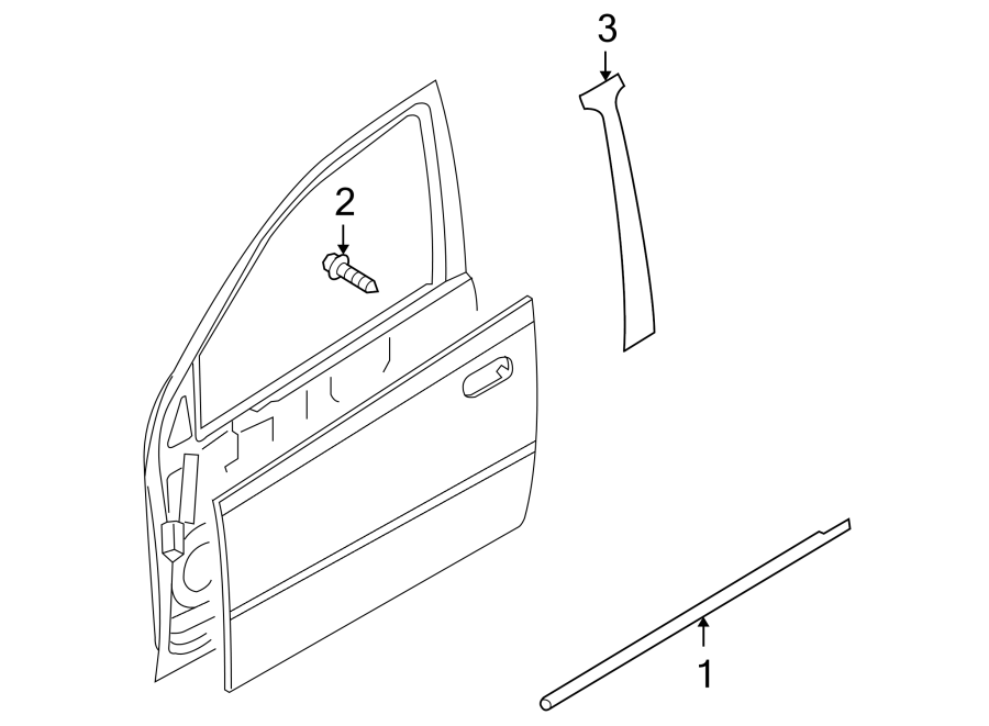 2FRONT DOOR. EXTERIOR TRIM.https://images.simplepart.com/images/parts/motor/fullsize/CN09375.png