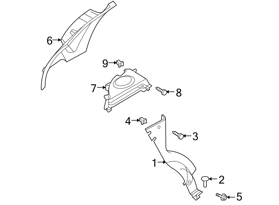 Diagram Quarter panel. Rear bumper. Interior trim. for your 2008 Chevrolet Tahoe    