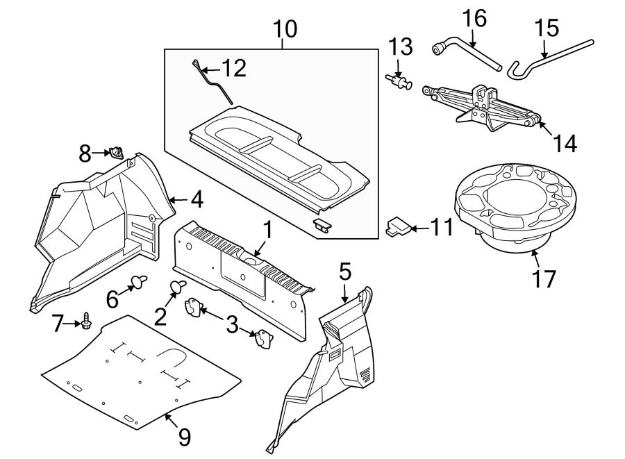 Diagram REAR BODY & FLOOR. INTERIOR TRIM. for your 2013 Chevrolet Express 2500   