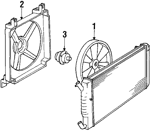 Diagram COOLING FAN. for your 2013 Chevrolet Equinox LTZ Sport Utility  