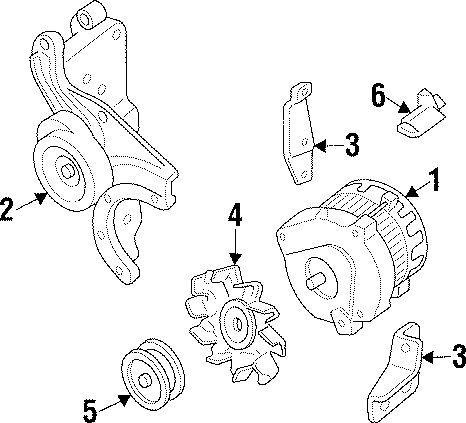 Diagram ALTERNATOR. for your 2023 Cadillac XT5 Livery Hearse  