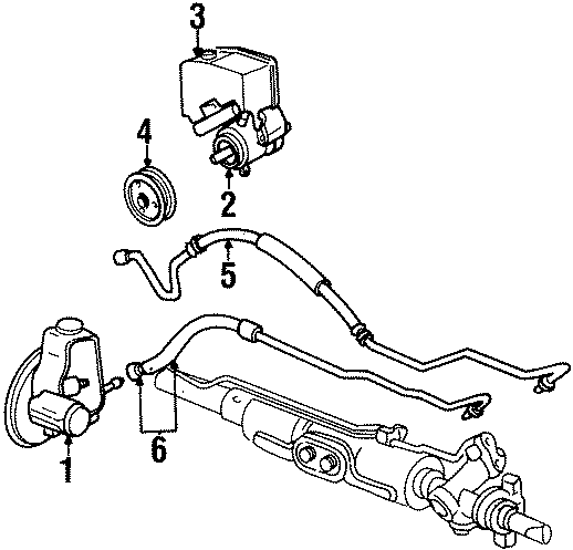 Diagram STEERING GEAR & LINKAGE. PUMP & HOSES. for your 2005 Chevrolet Silverado 1500 Z71 Off-Road Standard Cab Pickup Fleetside  