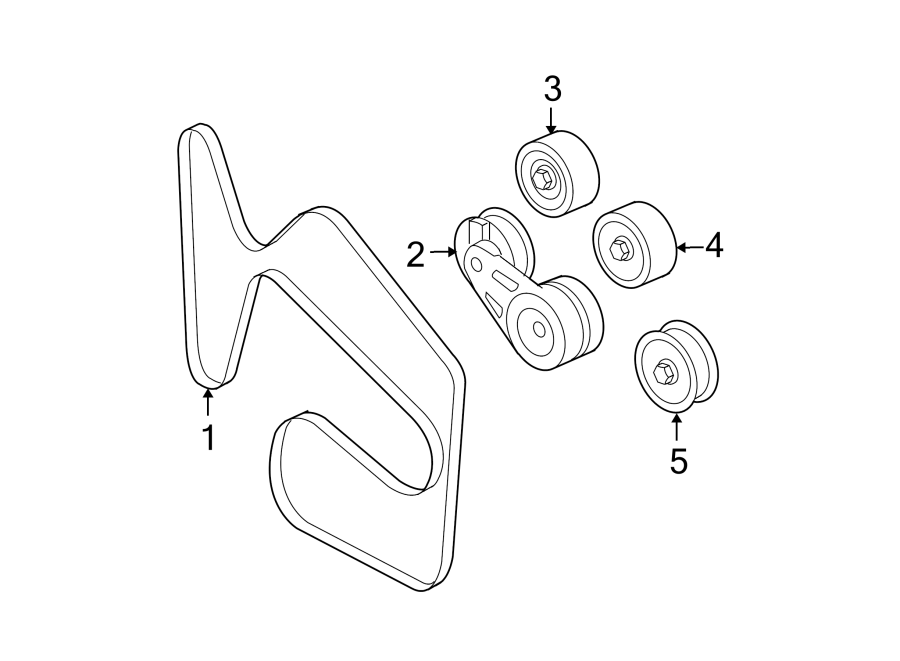 Diagram BELTS & PULLEYS. for your 2016 Buick Regal   