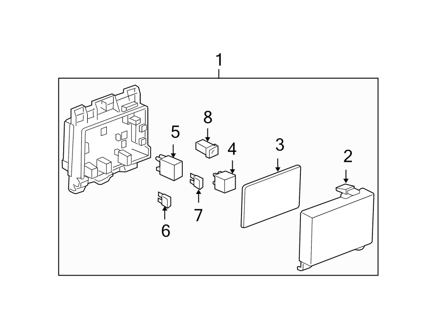 Diagram ELECTRICAL COMPONENTS. for your 2004 Chevrolet Express 2500   