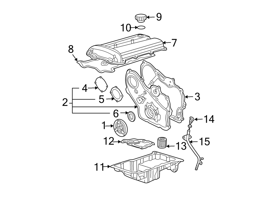 Diagram ENGINE / TRANSAXLE. ENGINE PARTS. for your 1995 Buick Century   