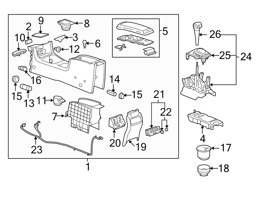 Diagram Console. for your 2014 Chevrolet Spark   