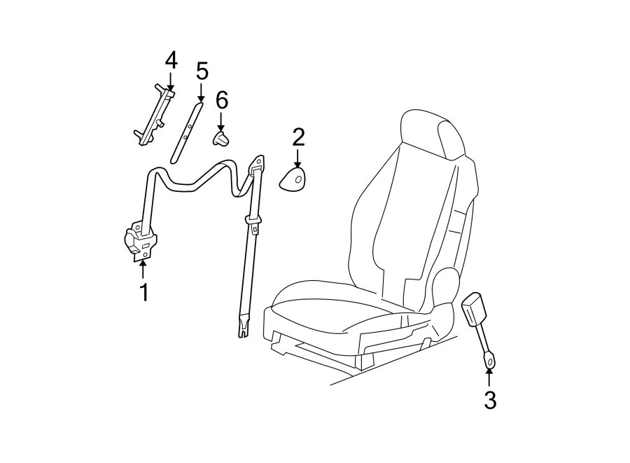 RESTRAINT SYSTEMS. FRONT SEAT BELTS.