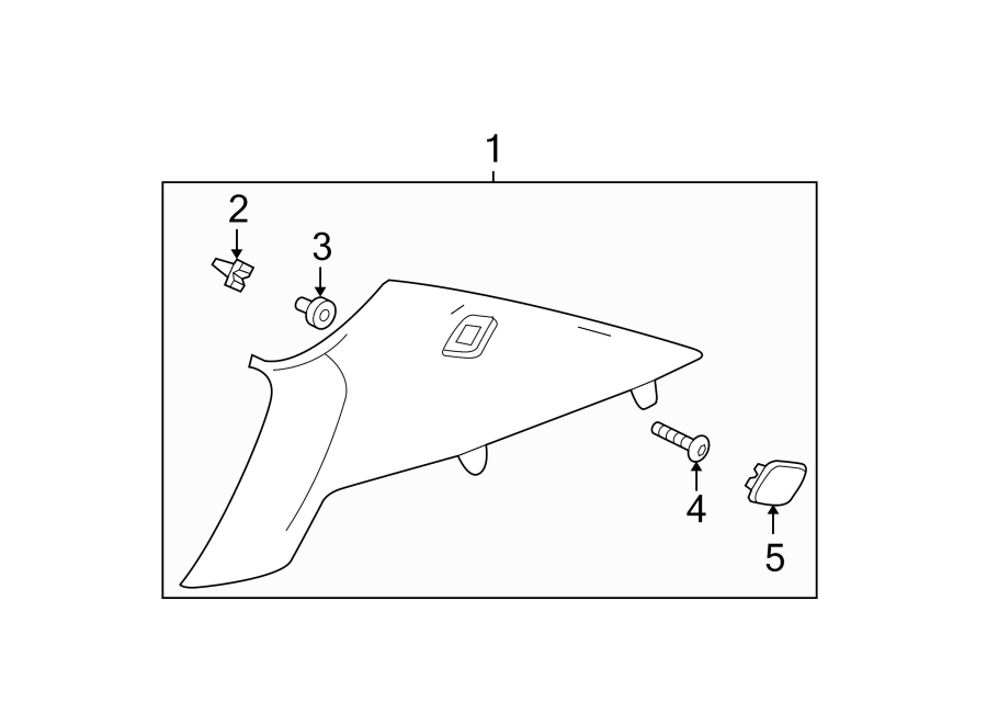 Diagram Quarter panel. Interior trim. for your Chevrolet Malibu  