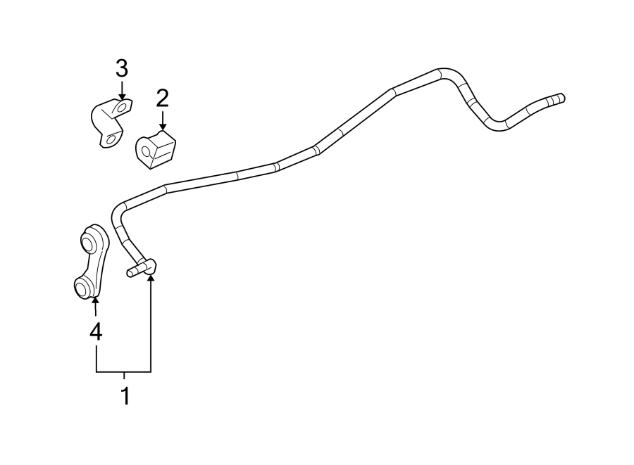 Diagram REAR SUSPENSION. STABILIZER BAR & COMPONENTS. for your 2004 GMC Yukon XL 2500   