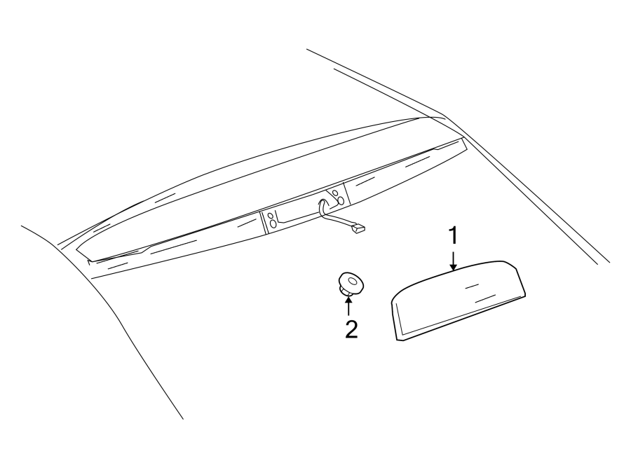 Diagram REAR LAMPS. HIGH MOUNTED STOP LAMP. for your 2011 Chevrolet Express 2500   