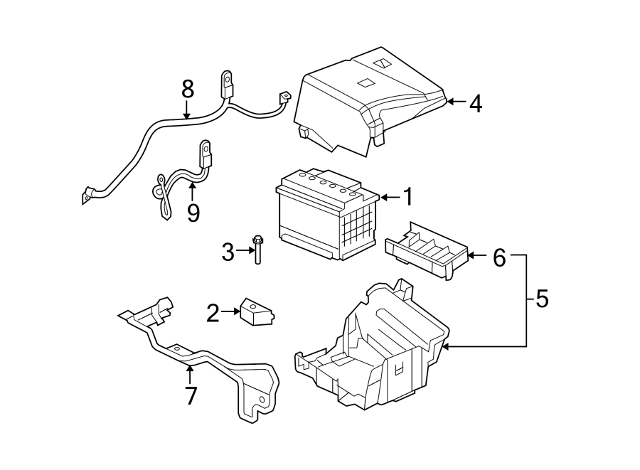 Diagram BATTERY. for your 2006 GMC Sierra 3500 6.0L Vortec V8 M/T 4WD SLT Extended Cab Pickup Fleetside 