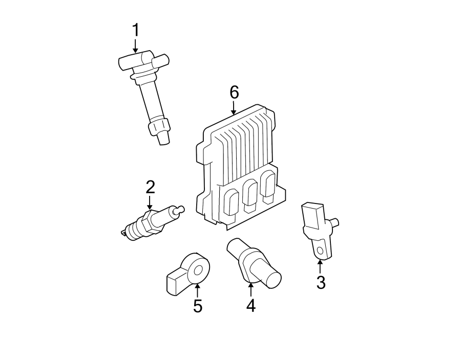 Diagram IGNITION SYSTEM. for your 2023 Cadillac XT4   