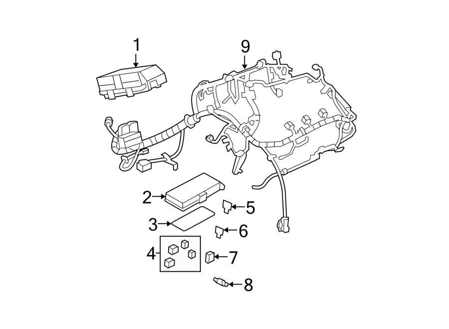 Diagram FUSE & RELAY. for your 2008 Chevrolet Suburban 2500   