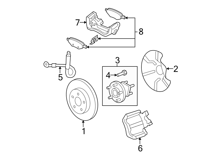 Diagram REAR SUSPENSION. BRAKE COMPONENTS. for your 2012 GMC Sierra 2500 HD 6.6L Duramax V8 DIESEL A/T RWD SLE Standard Cab Pickup 