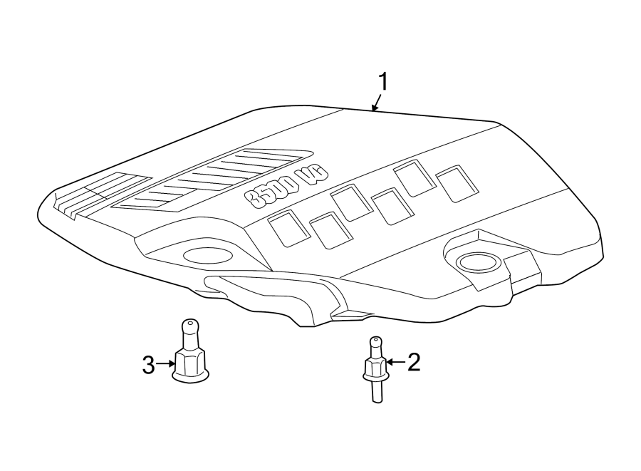 Diagram ENGINE / TRANSAXLE. ENGINE APPEARANCE COVER. for your 2020 Chevrolet Camaro 6.2L V8 M/T SS Convertible 