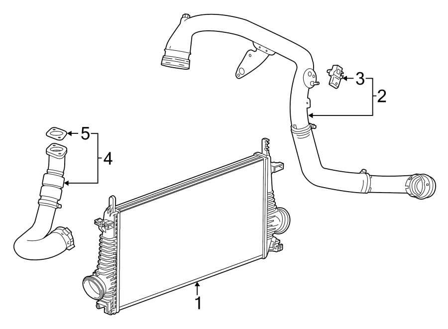 Diagram INTERCOOLER. for your 2004 Chevrolet Malibu   