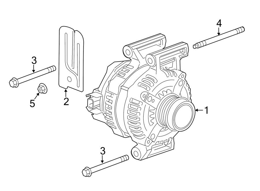 Diagram ALTERNATOR. for your 2014 GMC Sierra 2500 HD 6.0L Vortec V8 CNG A/T RWD WT Crew Cab Pickup 