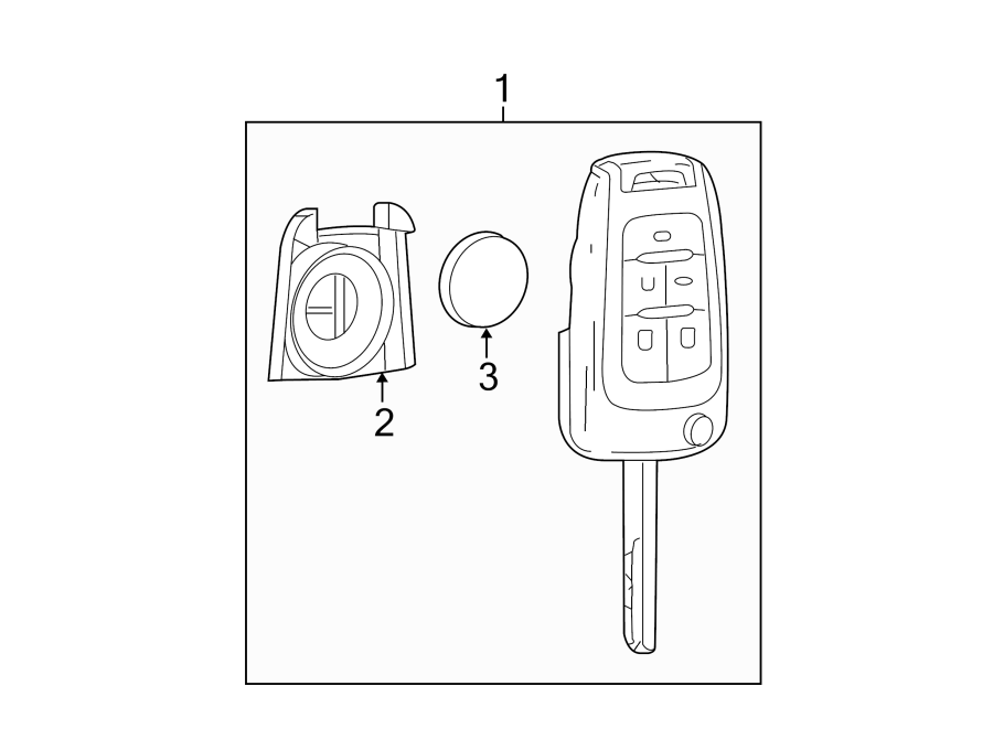 KEYLESS ENTRY COMPONENTS. Diagram