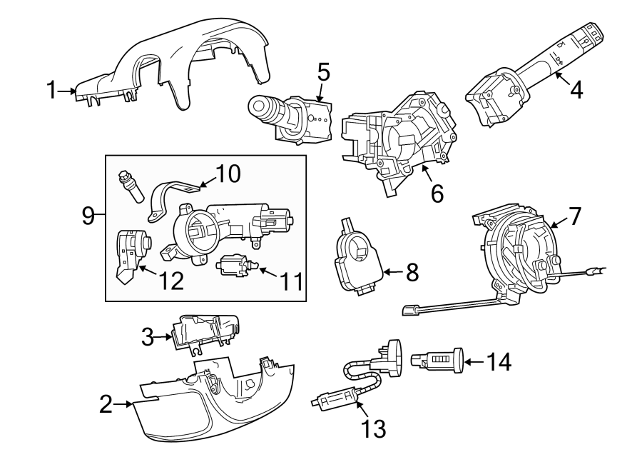 1STEERING COLUMN. SHROUD. SWITCHES & LEVERS.https://images.simplepart.com/images/parts/motor/fullsize/CP13410.png