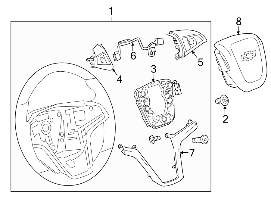 STEERING WHEEL & TRIM.