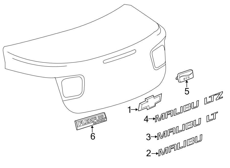 5TRUNK LID. EXTERIOR TRIM.https://images.simplepart.com/images/parts/motor/fullsize/CP13740.png