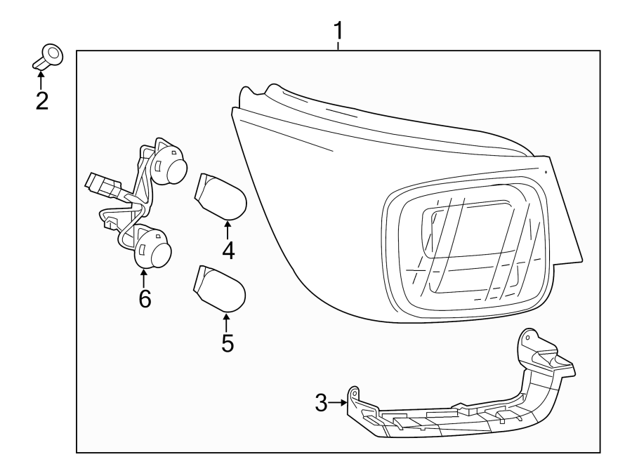 Diagram REAR LAMPS. TAIL LAMPS. for your 2006 GMC Sierra 2500 HD 6.6L Duramax V8 DIESEL A/T 4WD SLE Extended Cab Pickup 