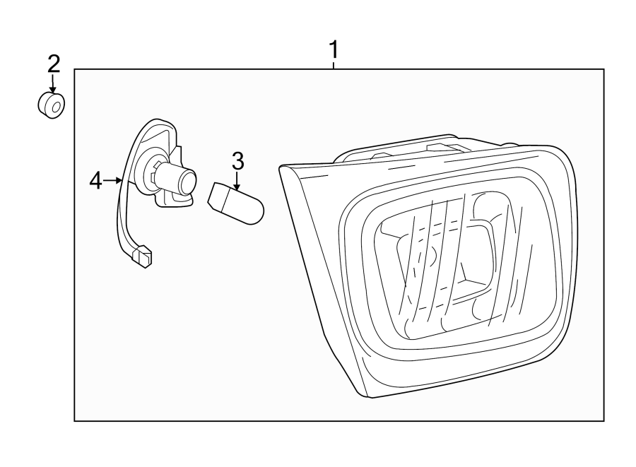 Diagram REAR LAMPS. BACKUP LAMPS. for your 2016 Chevrolet Spark 1.4L Ecotec CVT LS Hatchback 