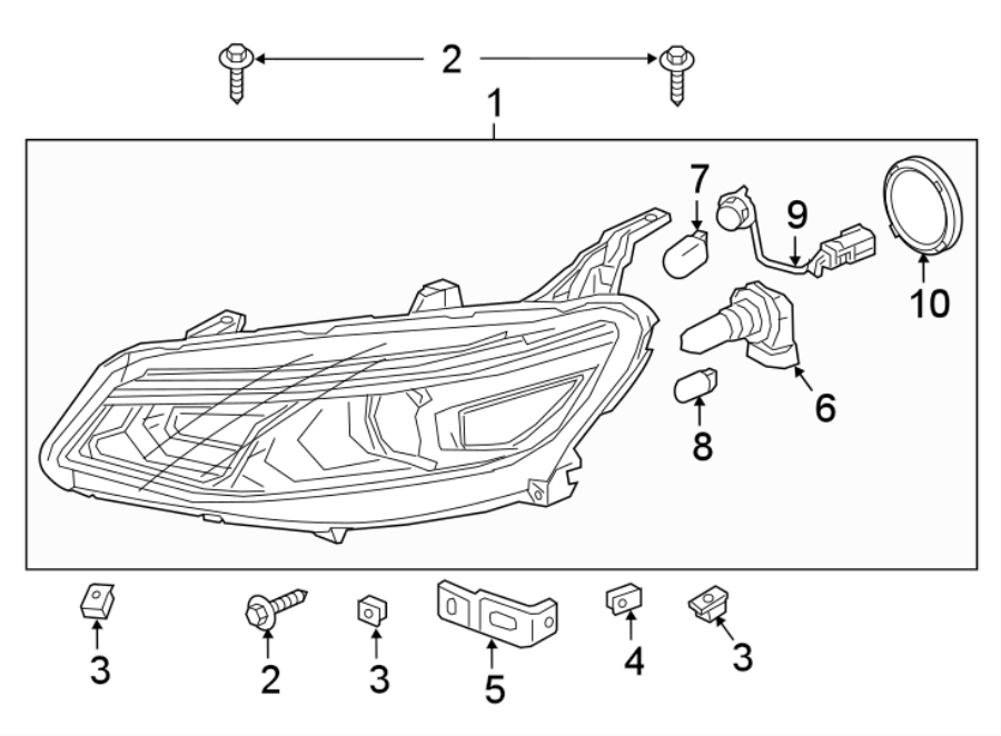 10FRONT LAMPS. HEADLAMP COMPONENTS.https://images.simplepart.com/images/parts/motor/fullsize/CP16025.png