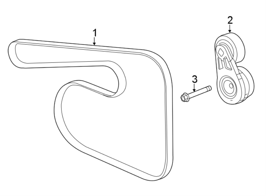 Diagram BELTS & PULLEYS. for your 2017 Chevrolet Camaro  SS Convertible 