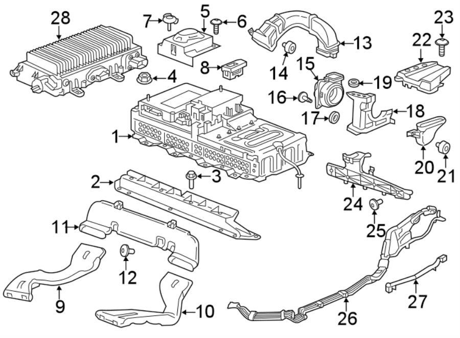 Diagram BATTERY. for your 2015 Chevrolet Malibu   