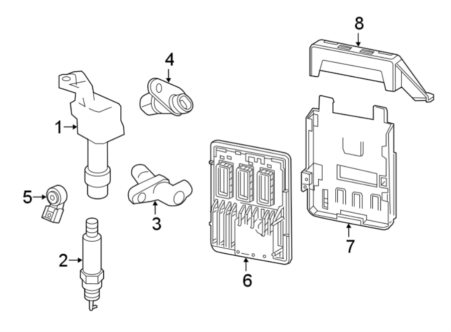 Diagram IGNITION SYSTEM. for your Chevrolet Malibu  