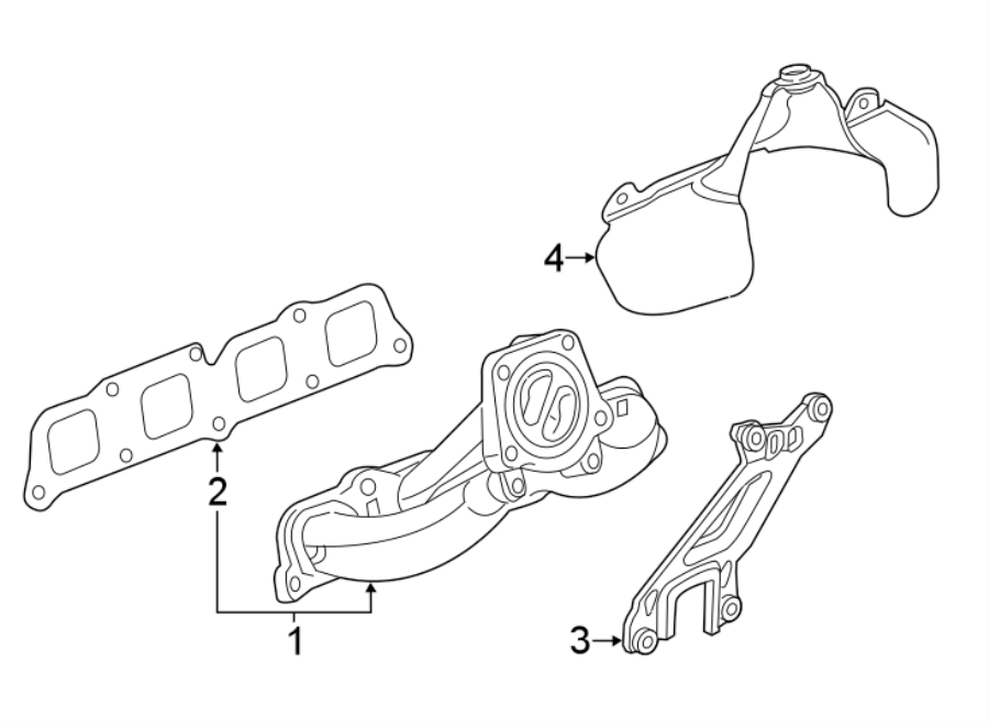 EXHAUST SYSTEM. MANIFOLD.