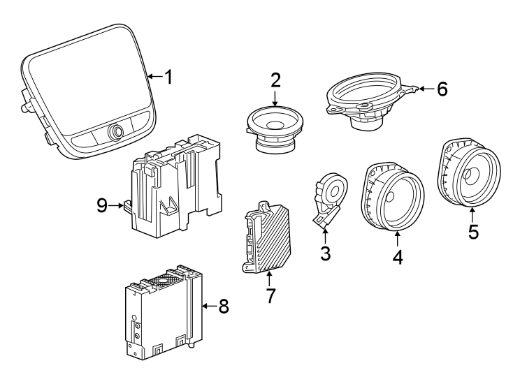 Diagram INSTRUMENT PANEL. SOUND SYSTEM. for your 2004 Buick Century   