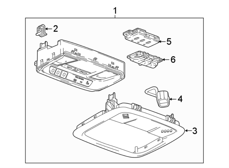 OVERHEAD CONSOLE. Diagram