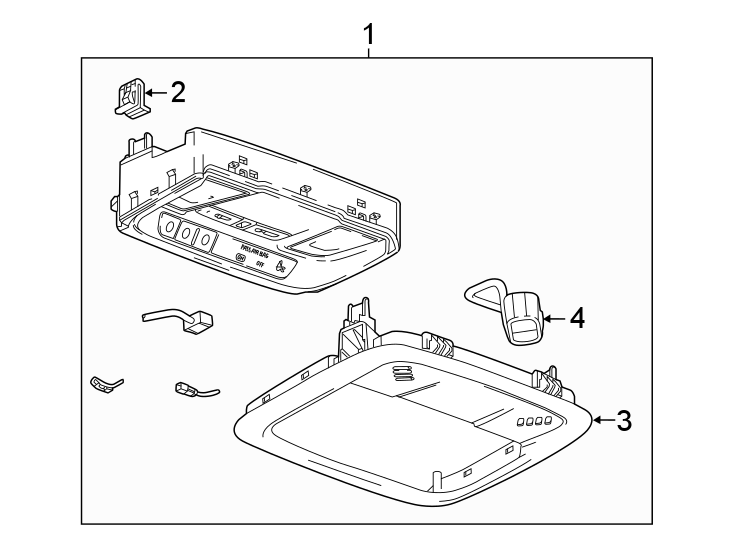 Diagram Overhead console. for your 2001 Buick Century   