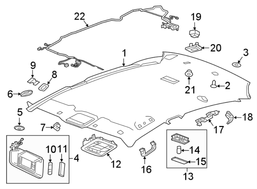 Diagram Interior trim. for your 1997 Buick Century   