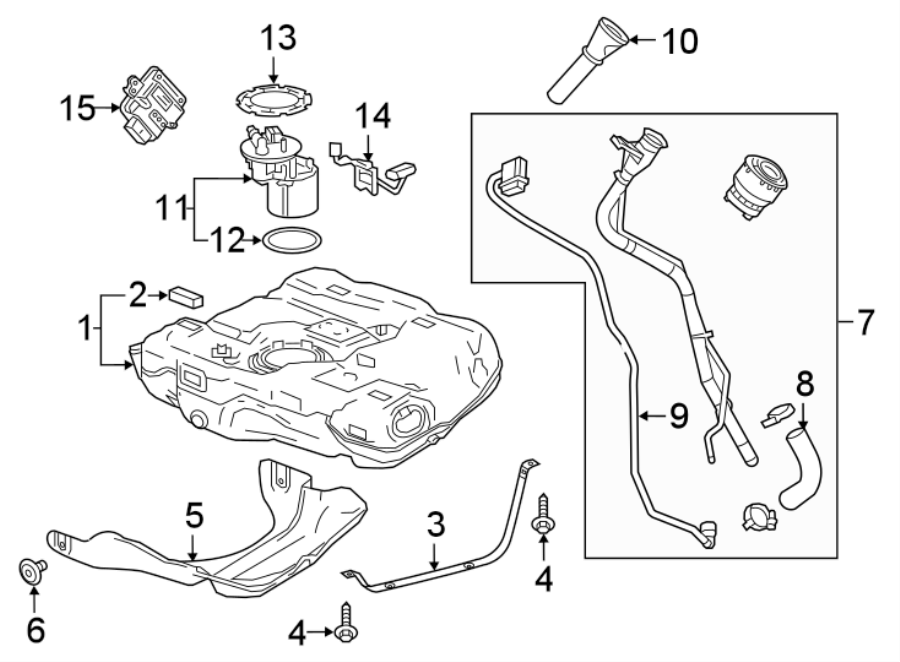 Chevrolet Malibu Fuel Pump Driver Module 23382564 GM Parts Bin