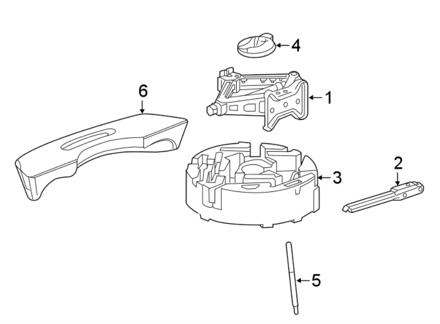 Diagram REAR BODY & FLOOR. JACK & COMPONENTS. for your 2013 Chevrolet Camaro ZL1 Coupe 6.2L V8 M/T 