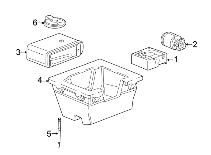 Diagram REAR BODY & FLOOR. INFLATOR COMPONENTS. for your 2016 Cadillac ATS Performance Sedan  