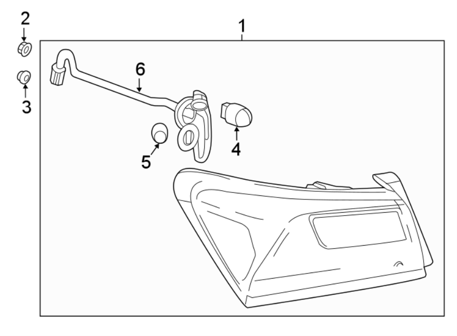 Diagram REAR LAMPS. TAIL LAMPS. for your 2003 GMC Sierra 2500 HD 6.6L Duramax V8 DIESEL A/T RWD SLE Standard Cab Pickup 