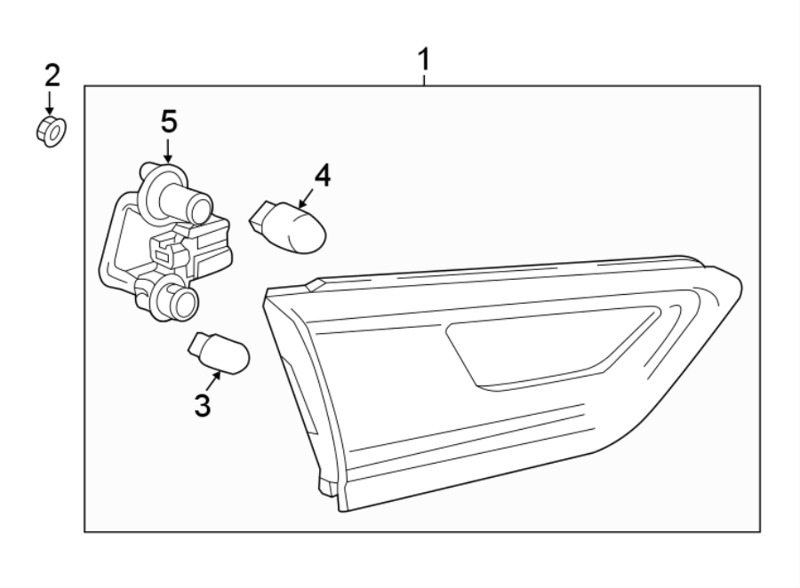 Diagram REAR LAMPS. BACKUP LAMPS. for your 1987 Chevrolet Celebrity Base Sedan 2.8L Chevrolet V6 M/T 