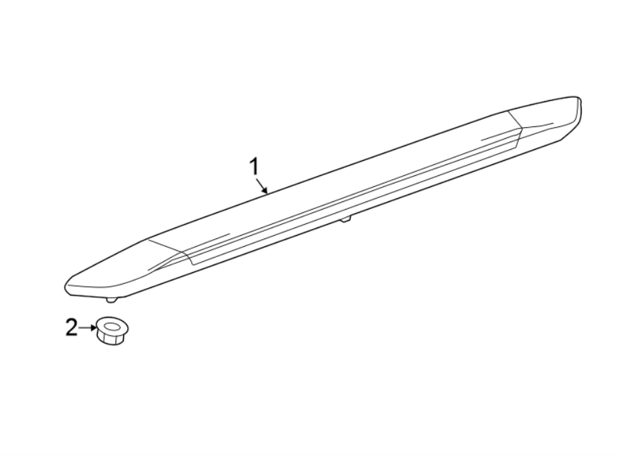 Diagram REAR LAMPS. HIGH MOUNTED STOP LAMP. for your 1987 Chevrolet Celebrity Base Sedan 2.8L Chevrolet V6 M/T 