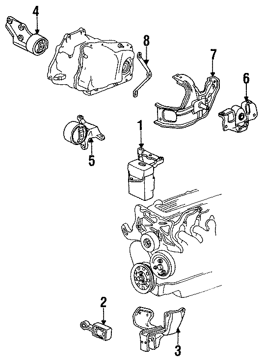 8ENGINE / TRANSAXLE. ENGINE & TRANS MOUNTING.https://images.simplepart.com/images/parts/motor/fullsize/CP87270.png